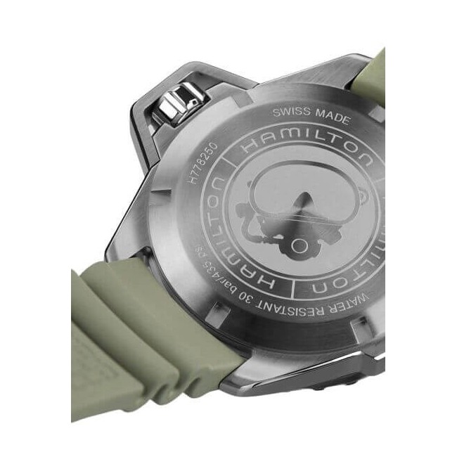 Orologio Hamilton Khaki Navy Frogman Auto Verde H77825331