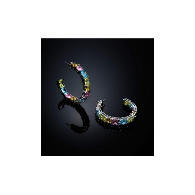 Multicolor hoop earrings Chiara Ferragni Princess Rainbow J19AVS02