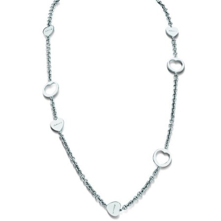 Collana cuore in argento e diamanti - 20046191