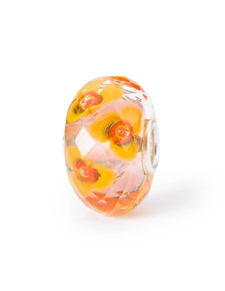 Trollbeads Vetro Fiori Dal Cuore -TGLBE30089
