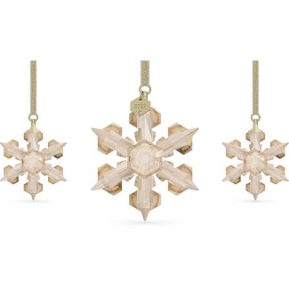 Set Dekoration Swarovski Golden Snowflake Jahr 2022 - 5634890