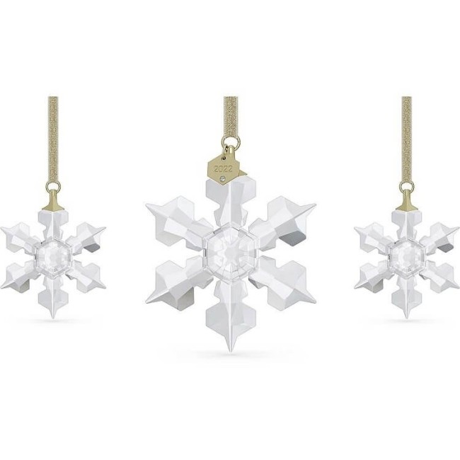 Set Decorazione Swarovski Fiocco di Neve anno2022 - 5634889