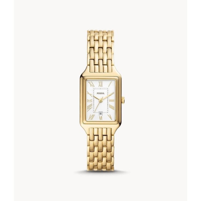Fossil Raquel Square Watch in Golden Steel - ES5220
