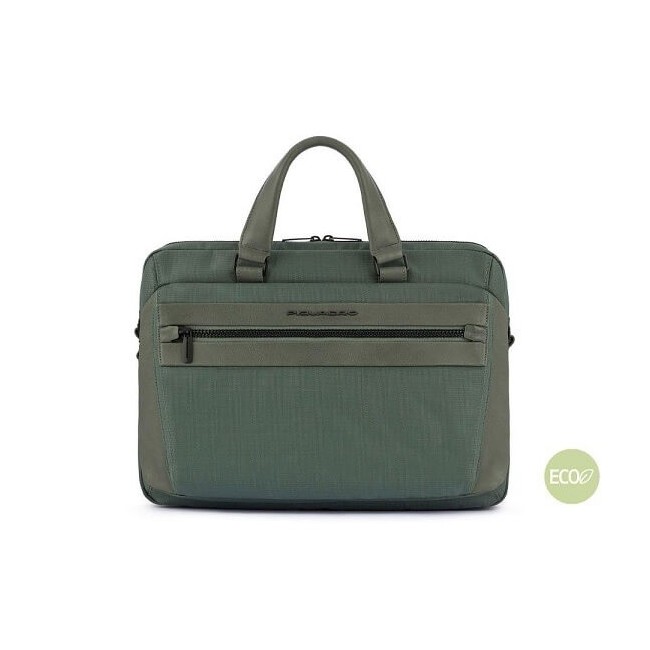 Piquadro Woody Aktentasche aus grünem Stoff - CA5749S117 / VE