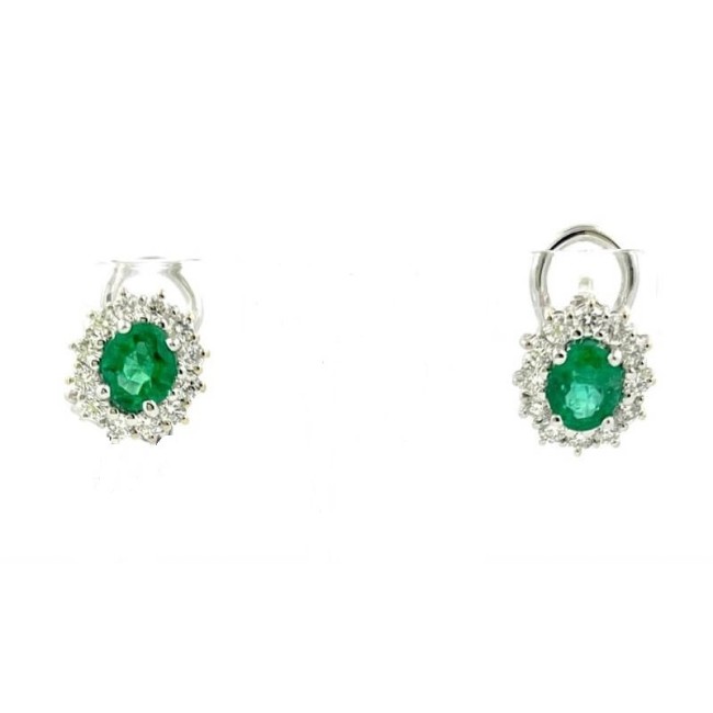 Salvini Earrings with Emeralds and Diamonds - 81060715