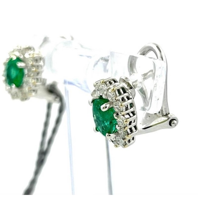 Salvini Earrings with Emeralds and Diamonds - 81060715