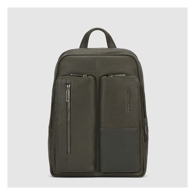 Zaino Piquadro in pelle verde linea Ronnie CA5884W116/VE