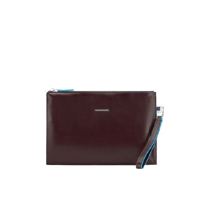 Piquadro slim clutch bag Blue Square mahogany AC5099B2 / MO