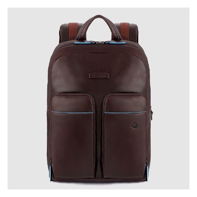 Piquadro Rucksack für PC und Ipad B2V aus Mahagoni-Leder CA5575B2V / MO