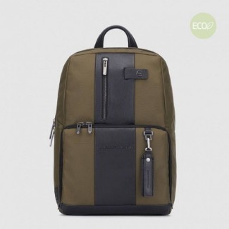 Piquadro Brief2 military green backpack - CA3214BR2 / VMN