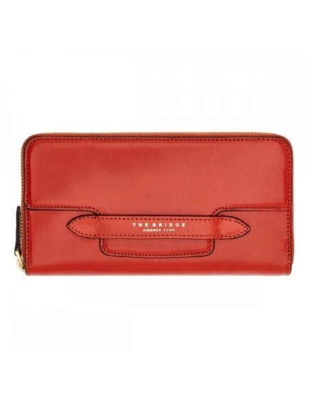 The Bridge Lucrezia Damenbrieftasche aus rostfarbenem Leder - 01733201