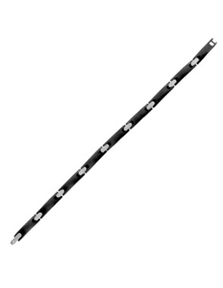 Salvini Rock Men's Bracelet In Dark Titanium with diamond - 20085427