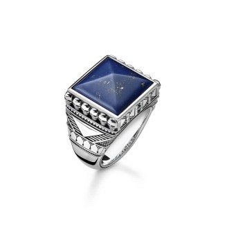 Anello uomo Thomas Sabo quadrato con Lapislazzuli TR22065311