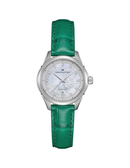 Hamilton Jazzmaster Lady Auto Green and Diamonds H32275890