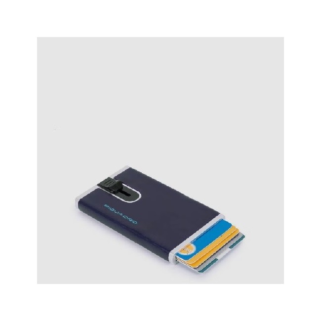Kompakte Geldbörse Piquadro Blue Square blau PP4825B2R / BLU2