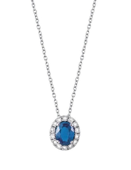 Collana Salvini Dora con Zaffiro blu e Brillanti, in oro - 20057646