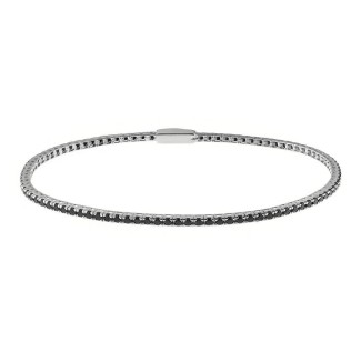 Bracciale Tennis Bliss Mywords in argento e zirconi neri S 20080786