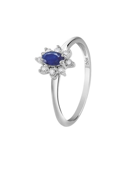 Bliss Rugiada Colors ring with sapphire and diamonds 20087718