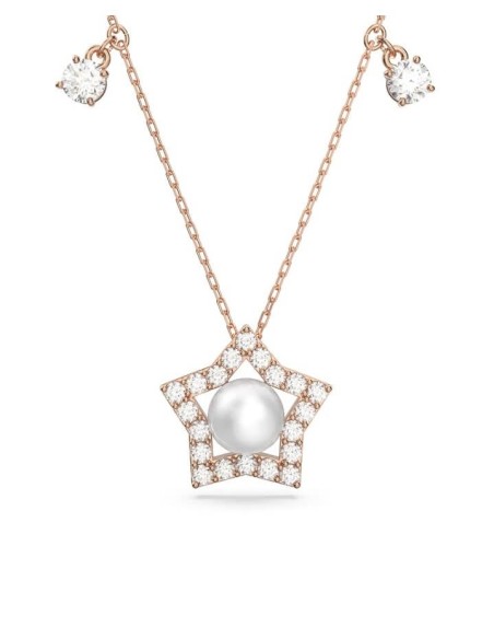 Swarovski Star necklace rosé star with crystals - 5645382