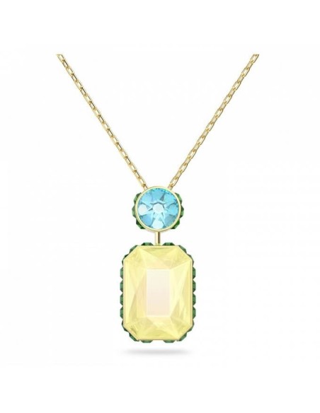 Collana Swarovski Orbita gialla e blu -  5640256