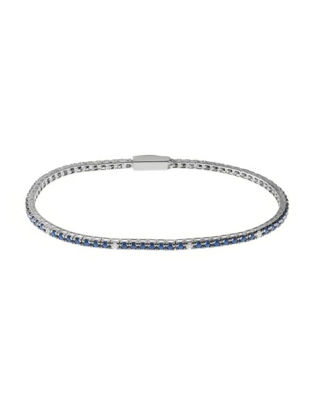 Armband Bliss aus Silber mit blauen und weißen Zirkonen S - 20080643
