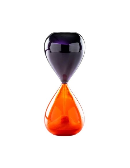 Clessidra Venini di colore arancio e indaco - 420.06AR