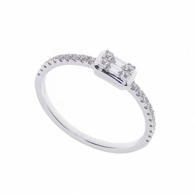 Salvini Magia S thin ring with diamonds - 20094122