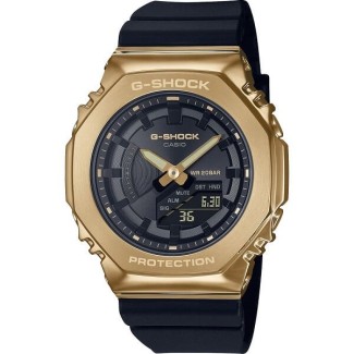 Casio G-Shock schwarz-goldene Herrenuhr GM-S2100GB-1AER