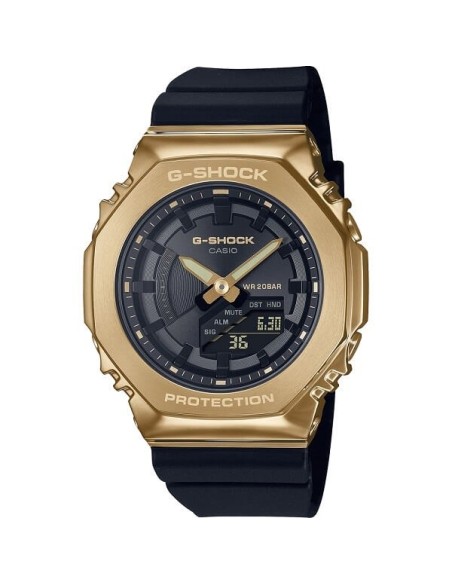 Casio G-Shock schwarz-goldene Herrenuhr GM-S2100GB-1AER
