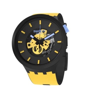 Orologio Swatch Big Bold Mustard Skies giallo - SB03B109