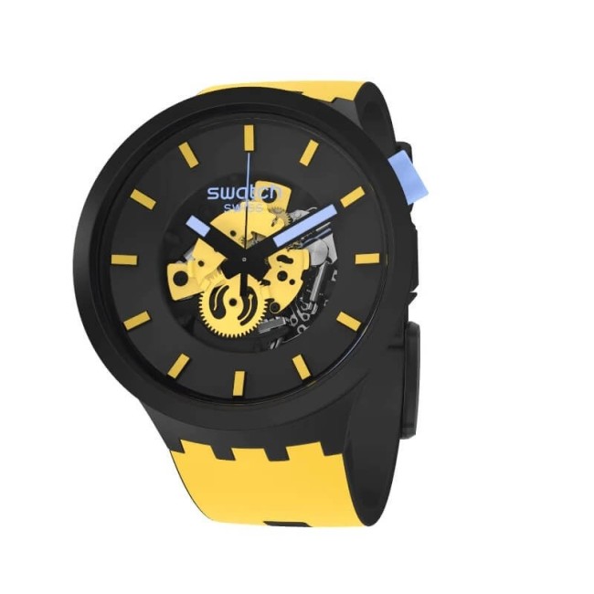 Orologio Swatch Big Bold Mustard Skies giallo - SB03B109