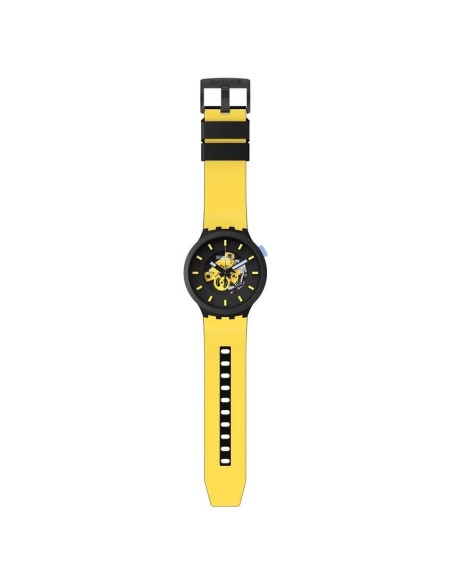 Swatch Big Bold Mustard Skies yellow watch - SB03B109