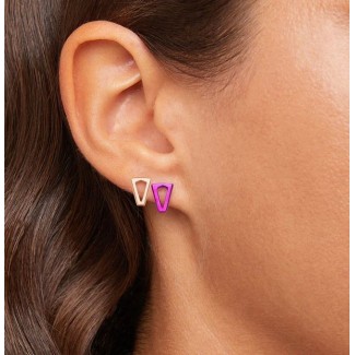 Valentina Ferragni Earrings Joy Metallic Pink & Gold -DVF-OR-LO3 2