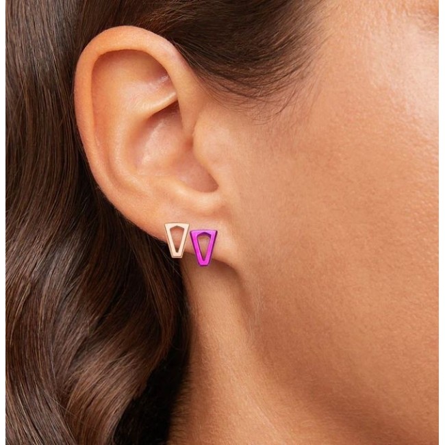 Valentina Ferragni Earrings Joy Metallic Pink & Gold -DVF-OR-LO3