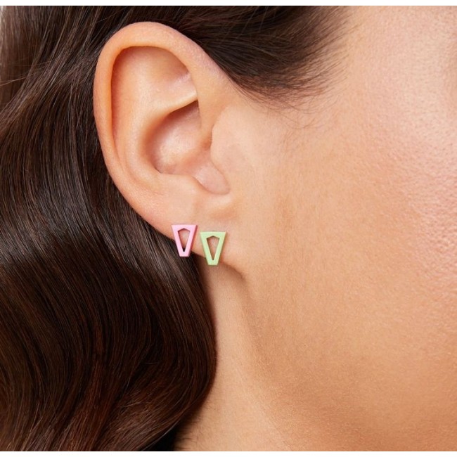 Valentina Ferragni Earrings Joy Baby Pink & Green -DVF-OR-LO1