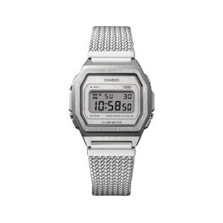 Casio Vintage rectangular gray digital A1000MA-7EF watch