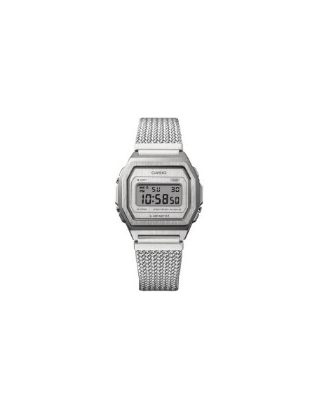 Casio Vintage rectangular gray digital A1000MA-7EF watch