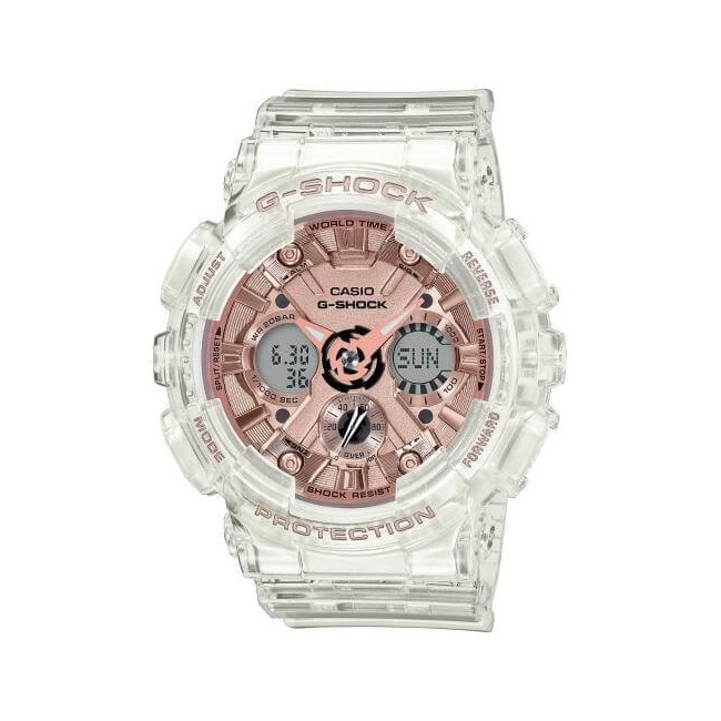 Casio G-Shock transparent und rosé Uhr GMA-S110SR-7AER