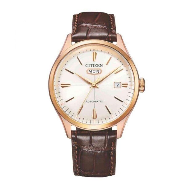 Orologio uomo Citizen C7 Automatico rosè in pelle  NH8393-05A
