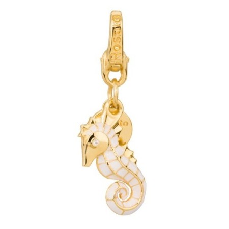 Charm Cavalluccio Marino in argento placcato oro - HL014