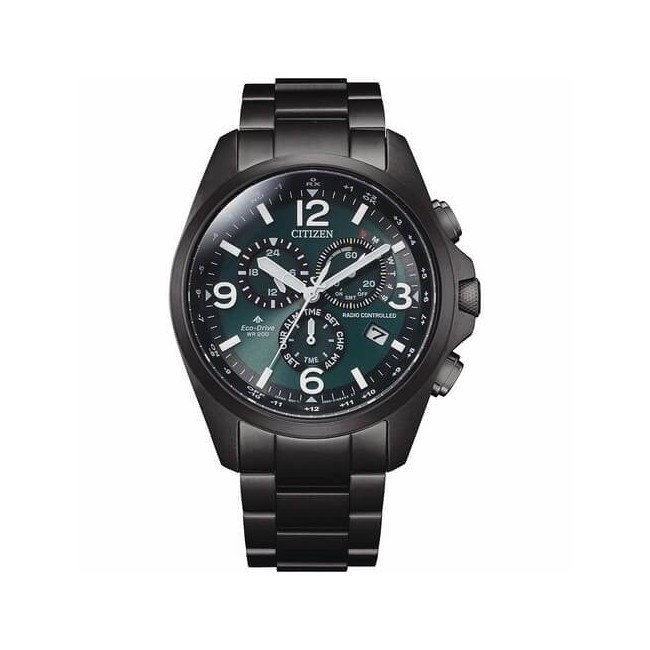 Orologio Citizen Radiocontrollato Field Acciaio Nero CB5925-82X