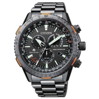 Citizen Radio Controlled Chrono Pilot polierte CB5007-51H Uhr