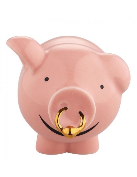 Alessi Porcafortuna nativity scene figurine, piglet with ring - AGJ01 14
