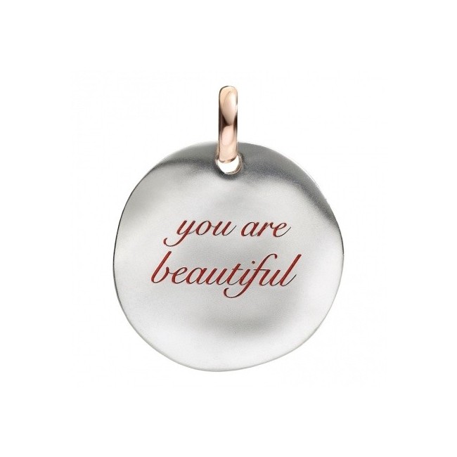 Moneta grande You are beautiful in argento Civita by Queriot