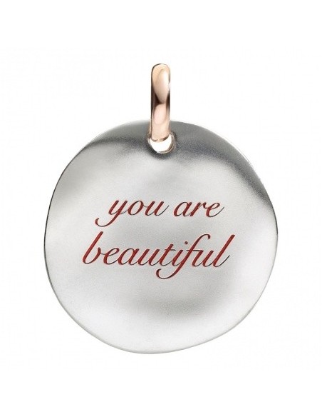 Large You are beautiful silver coin Civita by Queriot