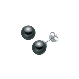 Miluna Black Queen Twin Pearl Ohrringe 7mm - PPN775BNMV
