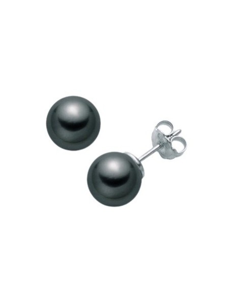 Orecchini Miluna perle Gemelle Regina Nera 7mm - PPN775BNMV