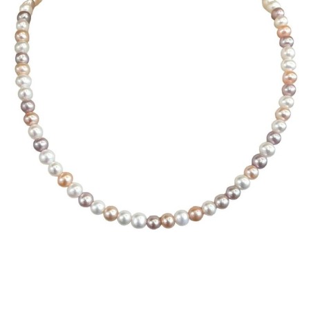 Multicolor pearls necklace Mimì elastica - C023XO4