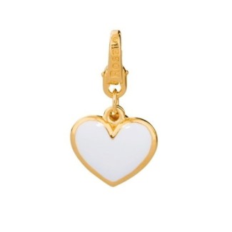 Versilbert Herz Charm Gold-BB021