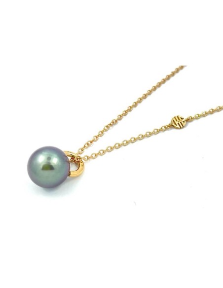 Collana Mimì Milano Collection in oro con Perla nera Tahiti da 12mm